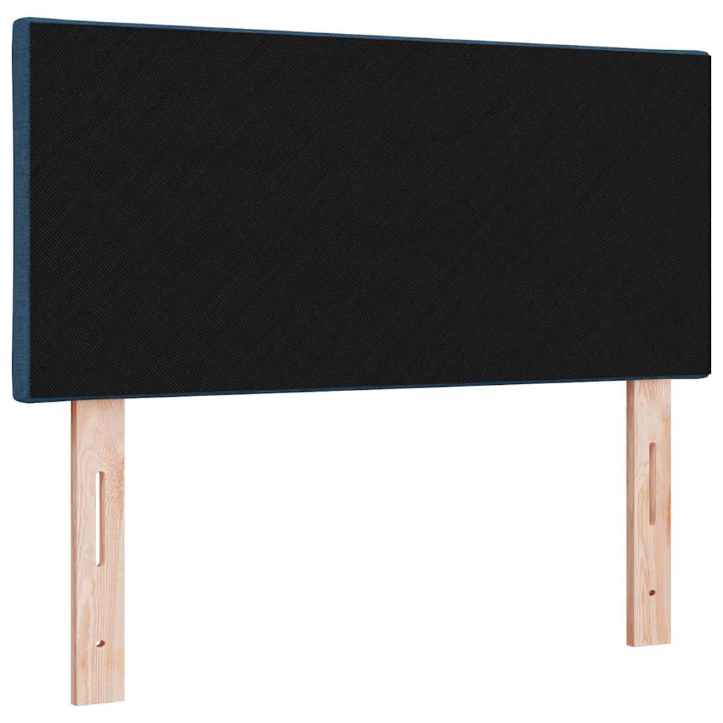 Headboard with LED Strip Lights Adjustable Blue 90 cm Fabric